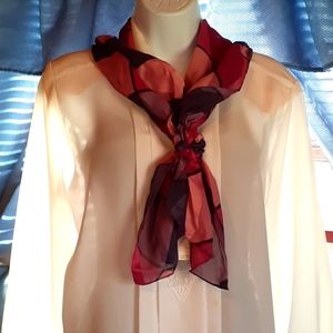 Vintage Rosette Scarf NOS